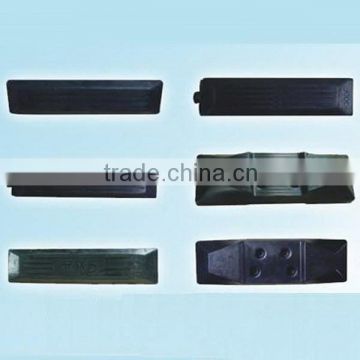 rubber track shoes/track pad for dozer parts, rubber links