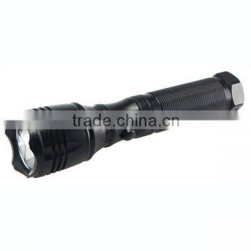 Top Quality Aluminium Alloy Flashlight adjustable convex lens torch flashlamp