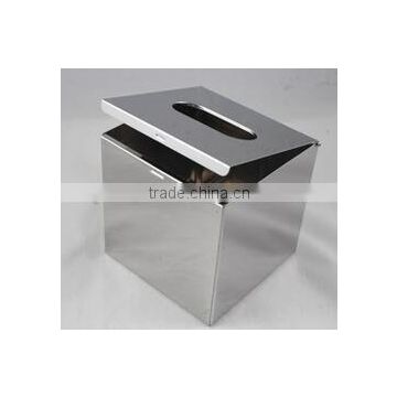 High quality square stainless steel tissue box
