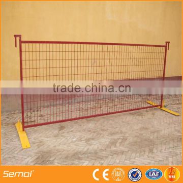 hot dipped galvanized red canada temporary fence for festival(CE)