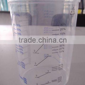 Plastic Paint Calibrated Mixing Cups