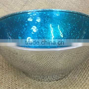 Enamel Metal Bowl | Food Grade Aluminium Blue Enamel Serving Bowl