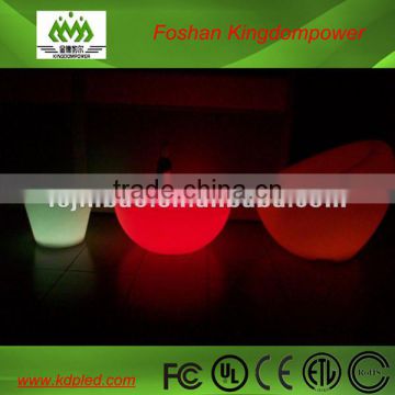 plastic color changing rechargeable glowing decorative sofa
