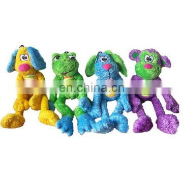 Eco-friendly materails colorful dog favourite soft animal plush toys