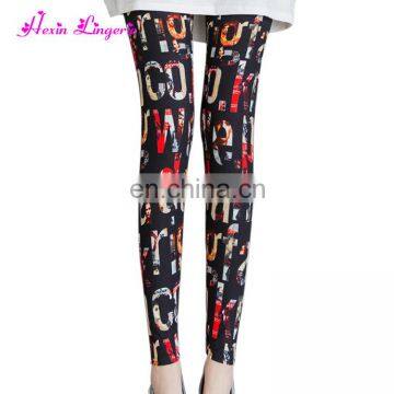 Wholesale Womens 160g Double Printed Slim Fitness Workout Leggings