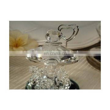 Mini crystal Small carousel place card holder