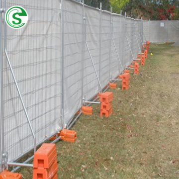 Australia standard simple temporary fence with clamp and base