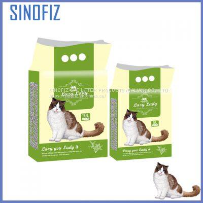 LAZY LADY/soluble mineral cat litter/ball/1-3.5mm/green tea/8kg