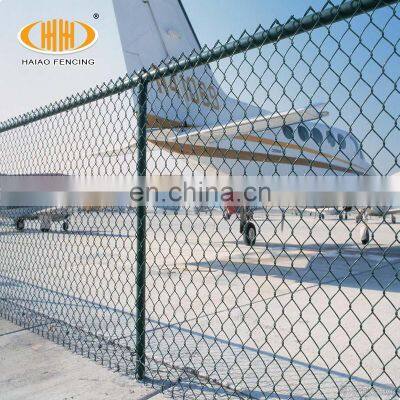 wholesale used pvc coated 6 foot black diamond shape chain link fence for sale