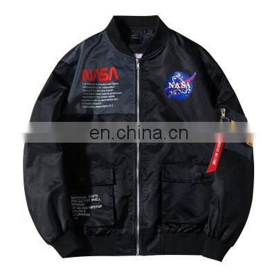 2021 new fashion hot sell design waterproof windbreaker custom logo nylon men bomber jacket