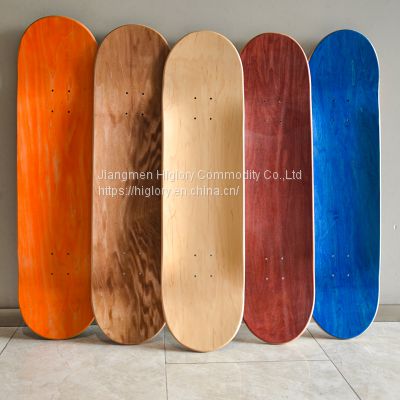 Hot Color Trend 2022 color dying Skate Board Decks 7 ply 100% Canadian Maple Skateboard Decks