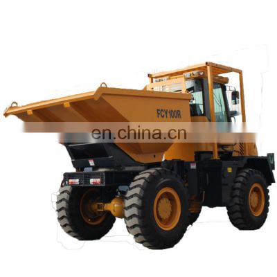 Rough Terrain 4x4 Heavy 10 ton FCY100R Mining Dumper new Diesel Articulated Dump Truck for Mining