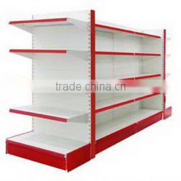 Square-tube backboard retail gondola rack/shelf