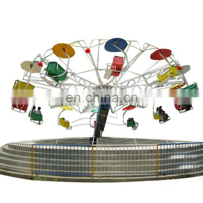 Funfair amusement rides double flying twist rides for adults