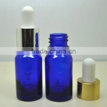 15ml colbat blue glass bottle with alu dropper,essential oil glass dropper bottle