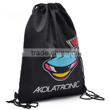 Promotional Customized LOGO Outdoor Bag Polyester Drawstring Backpack