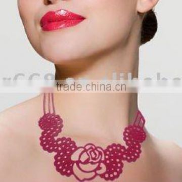 new hollow Designs Silicone Necklace /Silicone tatoon necklace