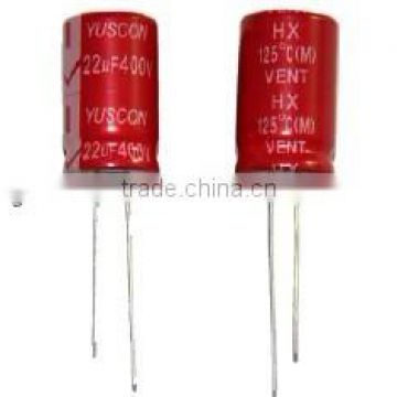 100uF 450V 125'C 3000hours aluminum electrolytic capacitors