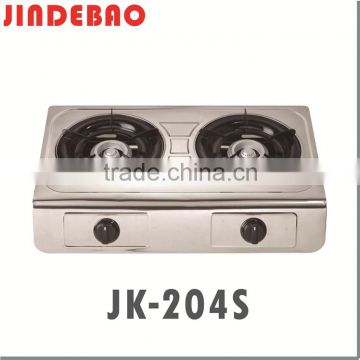 JK-204S 2 burner gas stove cast iron gas stove