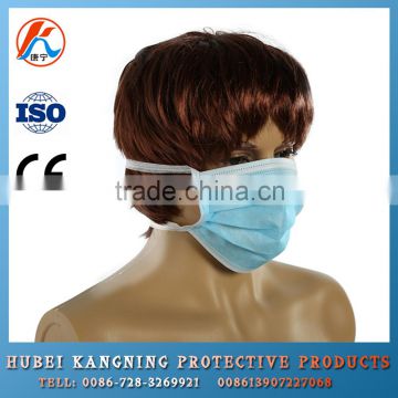 Wholesale new design 3 ply tie on nonwoven face mask