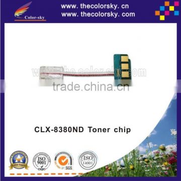 (TY-S8380) reset laser printer toner chip for Samsung CLX-8380ND CLX-8380 CLX8380ND CLX8380 CLX 8380ND 8380 kcmy 20/15k free dhl