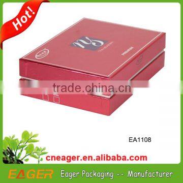 Red color paper box manufacturer, paper box with lid