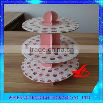 3 tier paper cupcake stand cake stand
