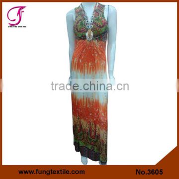 3605 Long Style Micoro Fiber Evening Dress Long Dress Beach Dress Women Dress