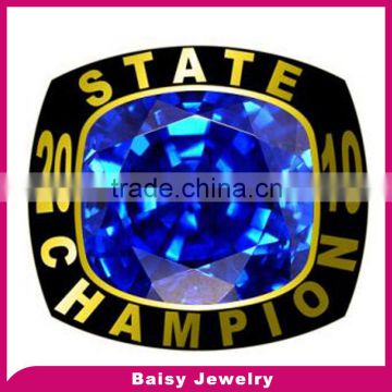 Cheap price factory direct custom gold plated 316l stainless steel super bowl championship rings