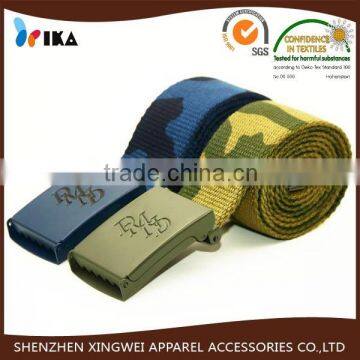 custom blue fabric militarybelt for army