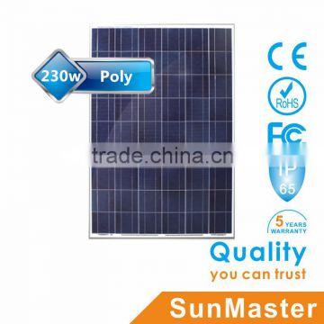 Practical 5W to 250W photovoltaic panel price for China supplier