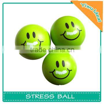Custom Funny Foam Anti Stress PU Smiley Ball