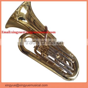 3-key piston valve tuba entry model musical instrument