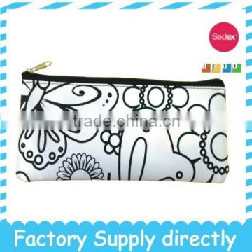 DIY Drawing Pencil bag with 4pcs small markers- child school bag