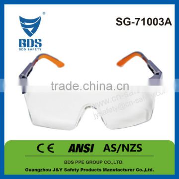 2015 Whosesale free sample cheap transparent safety glasses for sale