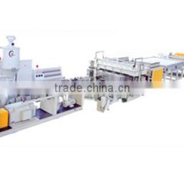 pc,pp,pe and pvc plastic hollow cross section plate extrusion line