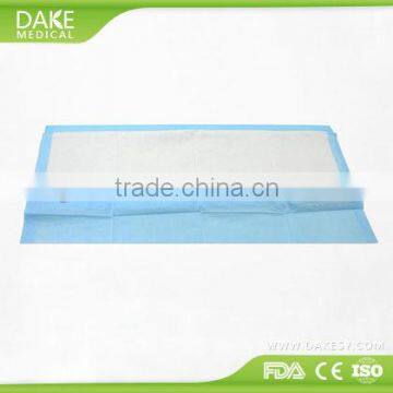 Super absorbent adult surgical nonwoven disposable underpads with sap