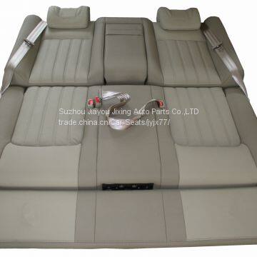 Triple seat for luxury van with electic footrest