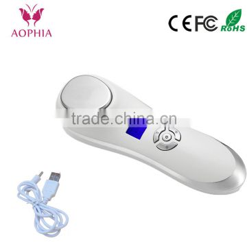 facial beauty machine sonic Personal handheld Hot & Cold vibration facail beauty gadget