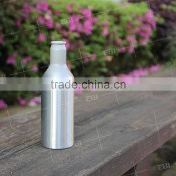 Aluminum empty 7 oz beer bottles with food coating inside