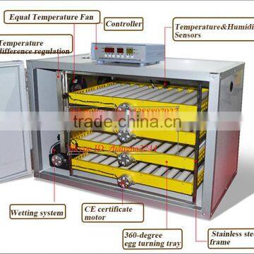 dual supply China manufacture RD-240 chicken egg incubator and hatcher for sale