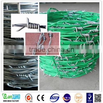 good quality pvc barbed wire corrosion resistance wire