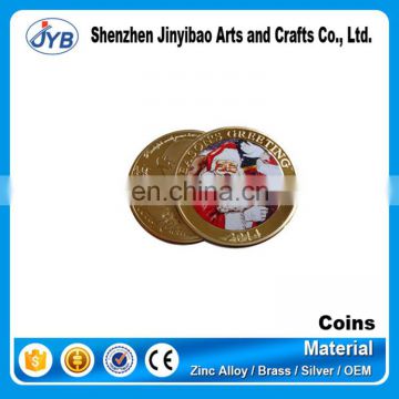 Christmas gift promotion metal factory dealers coin