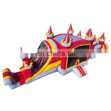 Inflatable Bounce House Obstacle Game Course Slide Bouncer For Kids
