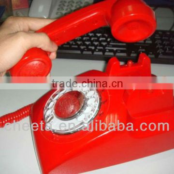 red 1940s phone dial rotary popular for european