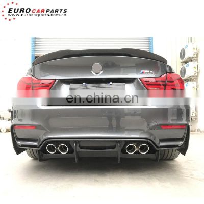 F82 M4 diffuser for F82 M4 2015-2017year F82 M4 PSM style carbon fiber diffuser with diffuser plate, side rear canard