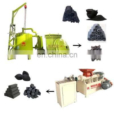 Long Lifespan Wood Charcoal Machine Small Carbonization Stove Price for Coconut Shell Charcoal Making