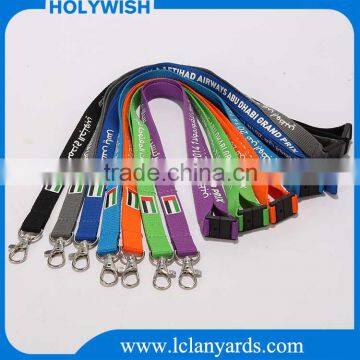 Cheap promotion single custom screen printed lanyards