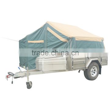 Soft Floor stainless steel Offroad Camping Trailer With Tent