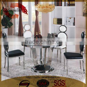 More choice artificial marble dining table set designs in india